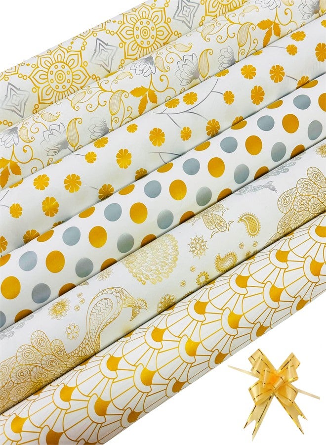 OFIXO (MD1) Premium Design Gift Wrapping Paper Sheet, Gift Wrap Roll, Gift Papers Sheets, Gift Cover Rapping Paper, Gift Packing Materials, Paper sheet for Gift Packing (Mix Design - Pack of 6) - Image 1
